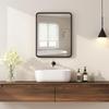 Rectangular Wall Mirror with HD Glass - Black