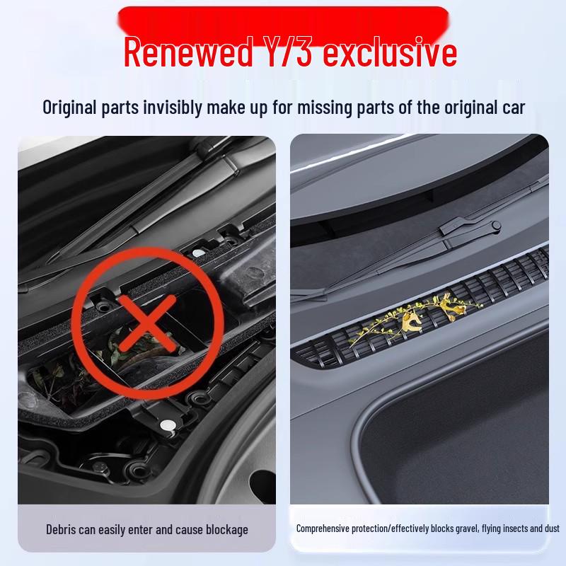 Tesla Model 3/Y Refresh AC Inlopp/Utlopp Insektsäkert Filterskydd
