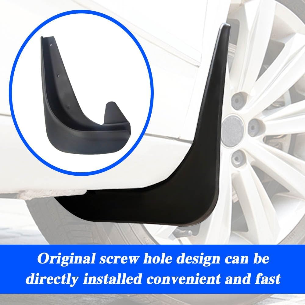 4PCS Car Mud Flaps, Mud Guard, Fender Guard, Splash Guard, Front & Rear Side Mud Guard, Wheel & Tire Splash Guards, Fender Agat Sewage, Mud, Dust,