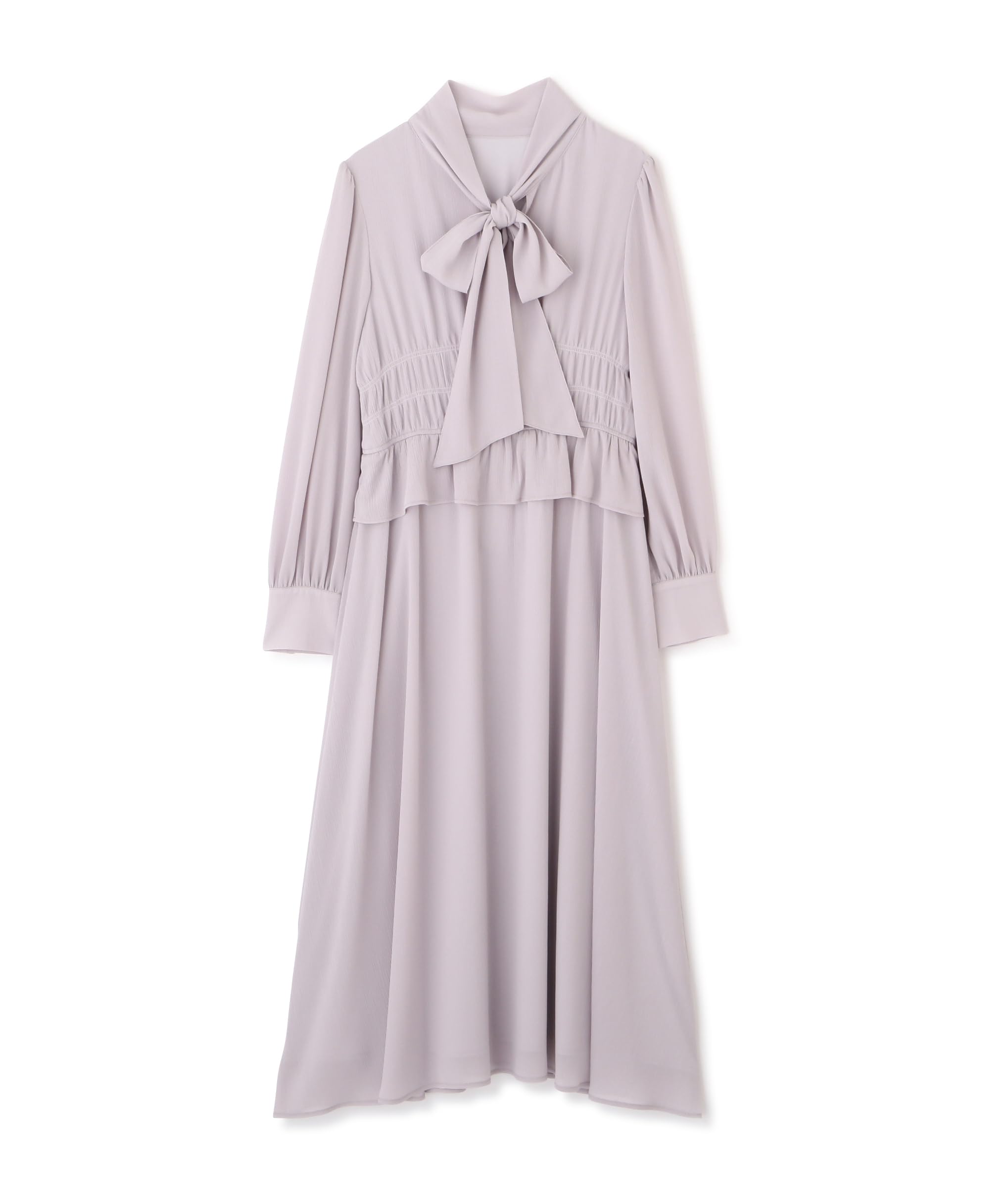 

Красота Повседневный Галстук-лента Йорю Бледно-лавандовый [Natural Basics] Платье, Платье, Женское,