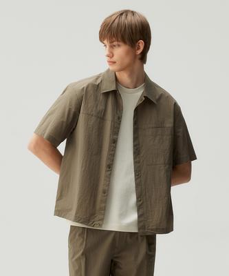 MINDBRIDGE [All Day Cool] String Oversized Short Sleeve Shirt - 3 Colors