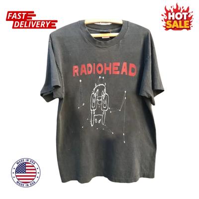SALDI - T-shirt Unisex Grafica Ispirata al World Tour dei Radiohead 2001 Taglie S-5XL Regali per Fan