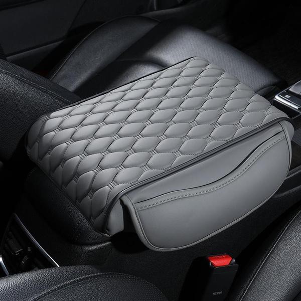 

Подушка подлокотника автомобиля из ПУ кожи, накладка на центральную консоль, сумка для хранения, бокс для подлокотника, универсальный размер, подходит для большинства автомобилей, чехол для сиденья, аксессуары для интерьера автомобиля 1PC