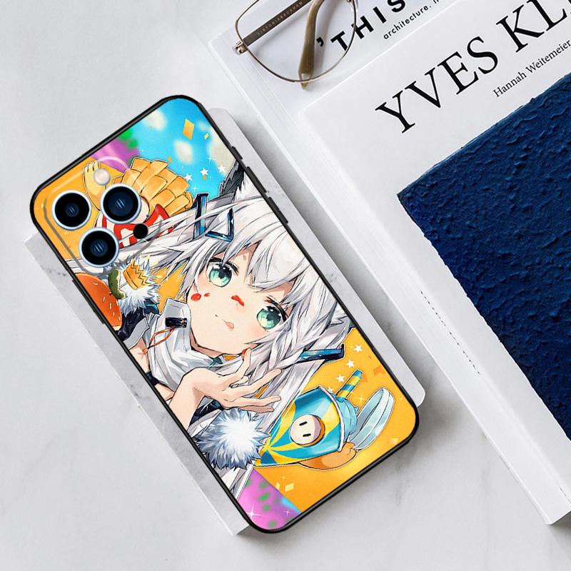 Shirakami Fubuki Hololive Case For iPhone 17 Air 15 14 11 16 Pro Max 13 12 Mini 15 16 Plus 16e Funda Silicone Cover