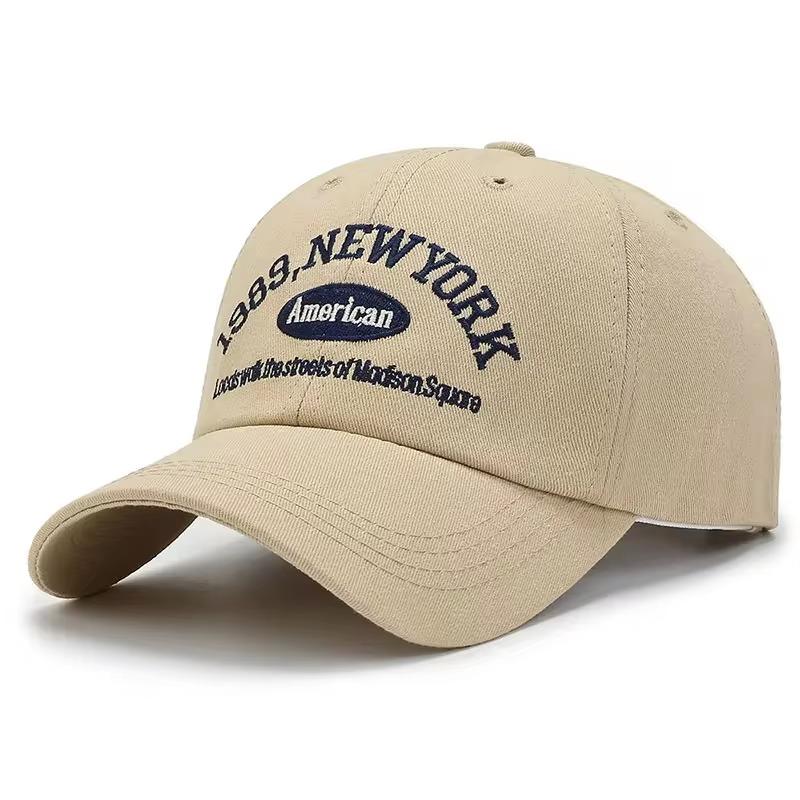 

Embroidery 1989 New York Baseball Hats Washed Cotton Cap for Men Women Adjustable Snapback Caps Baseball Cap Letter Dad Hat Hot Adjustable бежевий