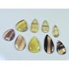245Cts. Natural Rainbow Fluorite Pear Cabochon Loose Gemstone 09 Pcs Lot C-913