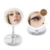 1pc Battery/USB Dual Purpose Double-Sided Mirror LED Makeup Mirror Portable Makeup Mirror Makeup Light With 10XMagnification