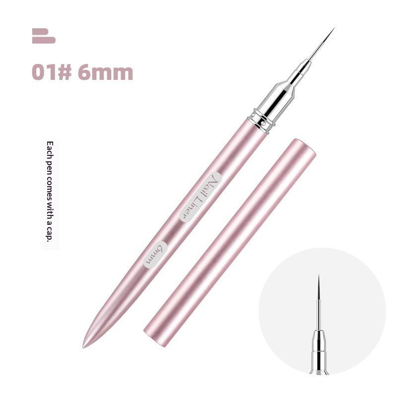 Professional Nail Art Liner Brush Ultra Thin Precision Drawing Pen 6/9/12/15/18/25mm for Nail Salon Commercial Use