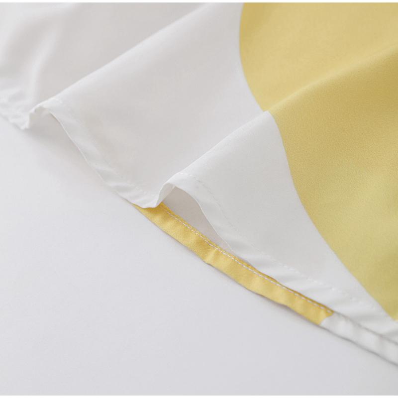 Mode V-ausschnitt Gedruckt Taille-schließen Kleid Frauen Frühling Elegante Schlanke Temperament High-taille Kleider Weibliche Pendler Kleidung