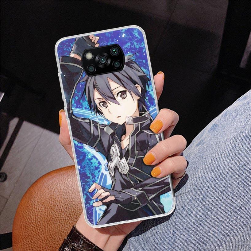 Sword Art Online Anime Phone Case For Xiaomi Poco X7 X6 X5 Pro F7 Ultra Redmi 15C 15 13C 13 12C 12 10 10A 10C 9 9A 9C 9T Cover P
