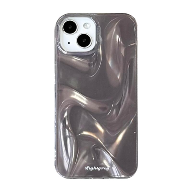 

Модный градиентный чехол для телефона с узором «водная рябь» для iPhone 17 16 15 14 13 Pro Max, атласная задняя крышка IMD TPU iPhone17 Pro