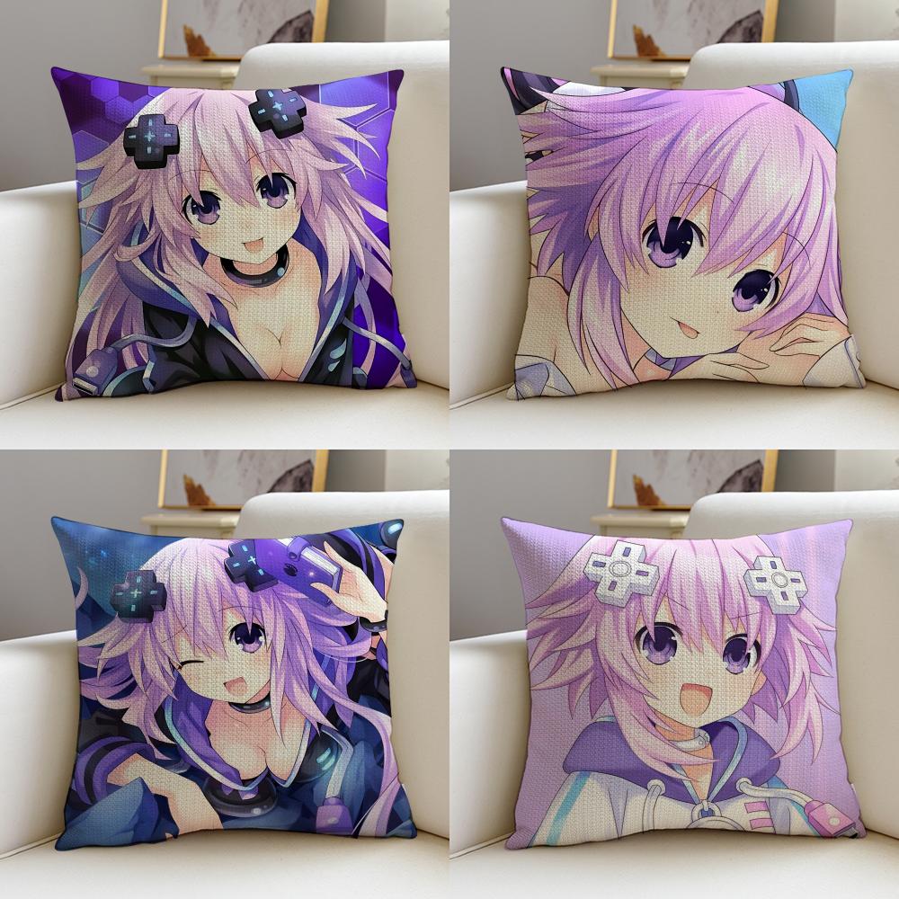 Hyperdimension Neptunia Cushion Cover Soft Decorative Square Cushion Covers X X Pillowcases for Sofa Couch Home Bedroom