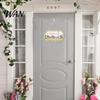 Weather-resistant Porch Decor Wooden Welcome Door Sign for Front Door, Waterproof Hanging Sign, Hanger Decoration Home Farmhouse Garden Yard