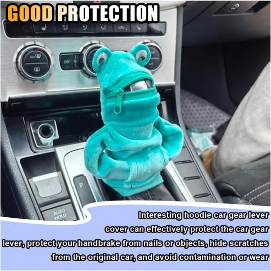 Mini Frog Gear Stick Car Shifter Hoodie, Gear Shift Cover Funny Gearshift Sweater, Gear Shift Knob Hoodie Protector, Cute Gadgets Car Interior