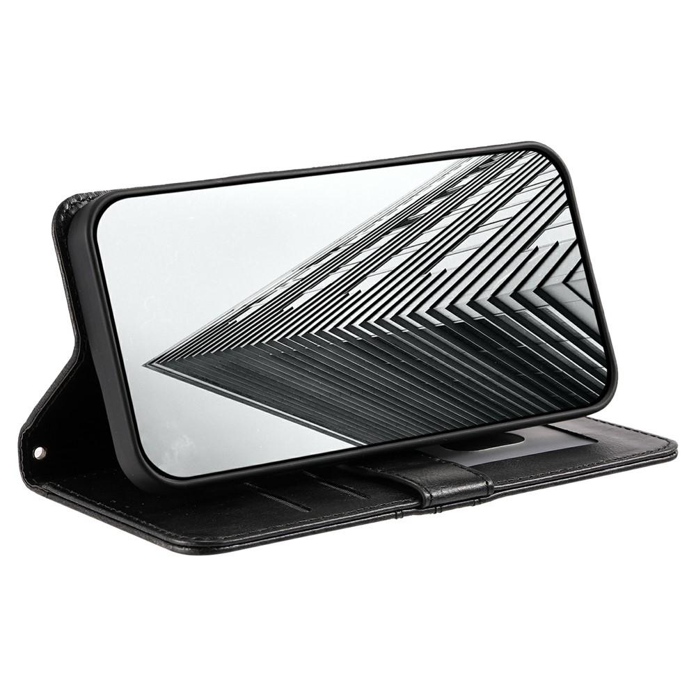 Case for 600 Lite 5G - Leather/PU, Black, With Card Holder