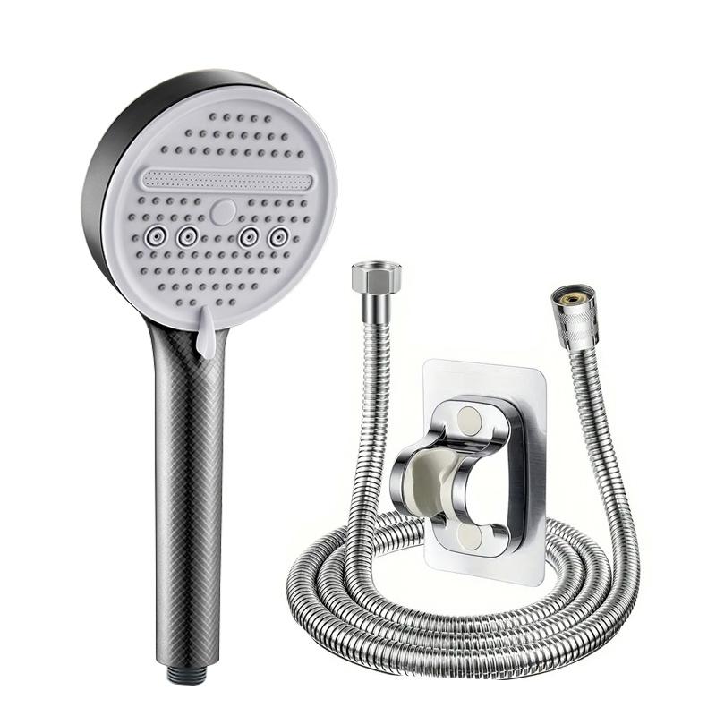 Pressurized 12cm Five-speed Large Panel Filter Shower Head Handheld Home Bathroom Shower Shower Head Set