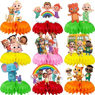 9 Stück Cartoon Papier Tischdekorationen Geburtstagsfeier Dekorationen für Kind