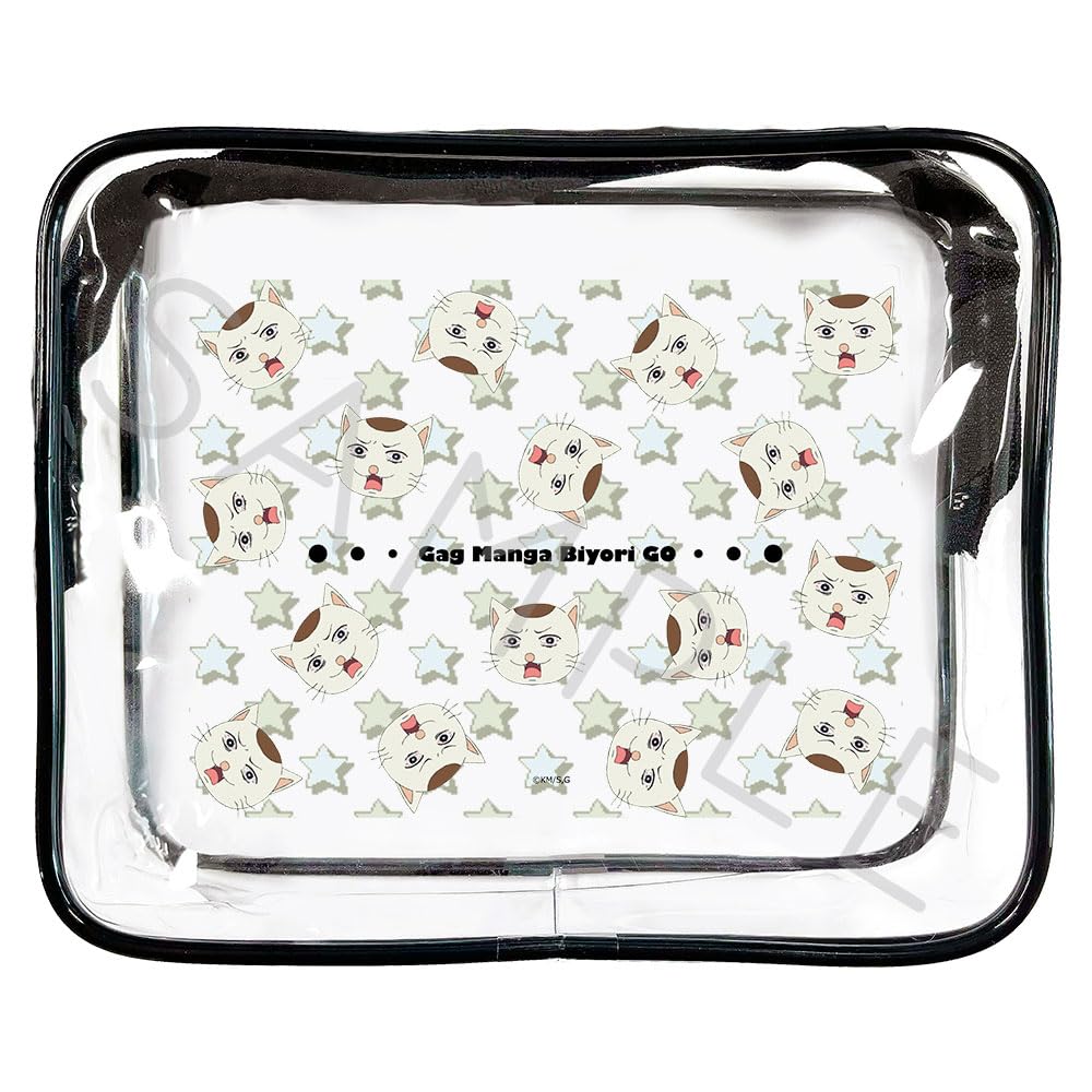 ТВ-аниме «Театр Масуды Косукэ: Манга-прикол «Биёри» GO» Прозрачная косметичка Дизайн C