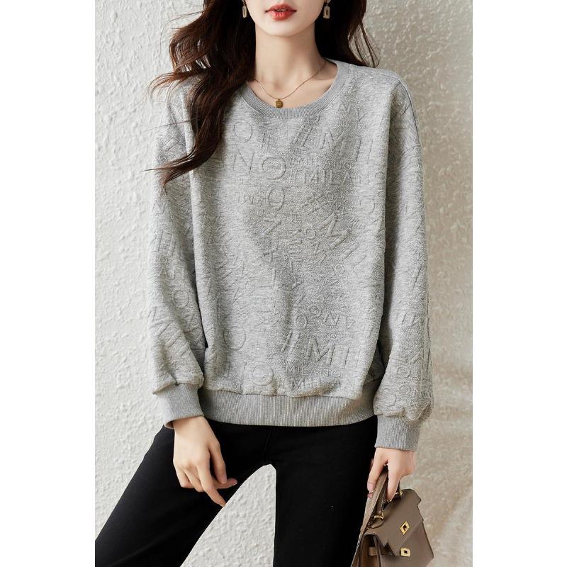 Dimanaf 2025 Nye Pluss Størrelse Vår Hettegensere Dame Langermet Lilla. Lommer Løs Casual Ensfarget Design Basic Topper T-skjorte Ny Pullover