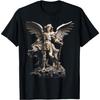 Saint Michael the Archangel Angelic Sculpture Angel Statue T-Shirt(1)