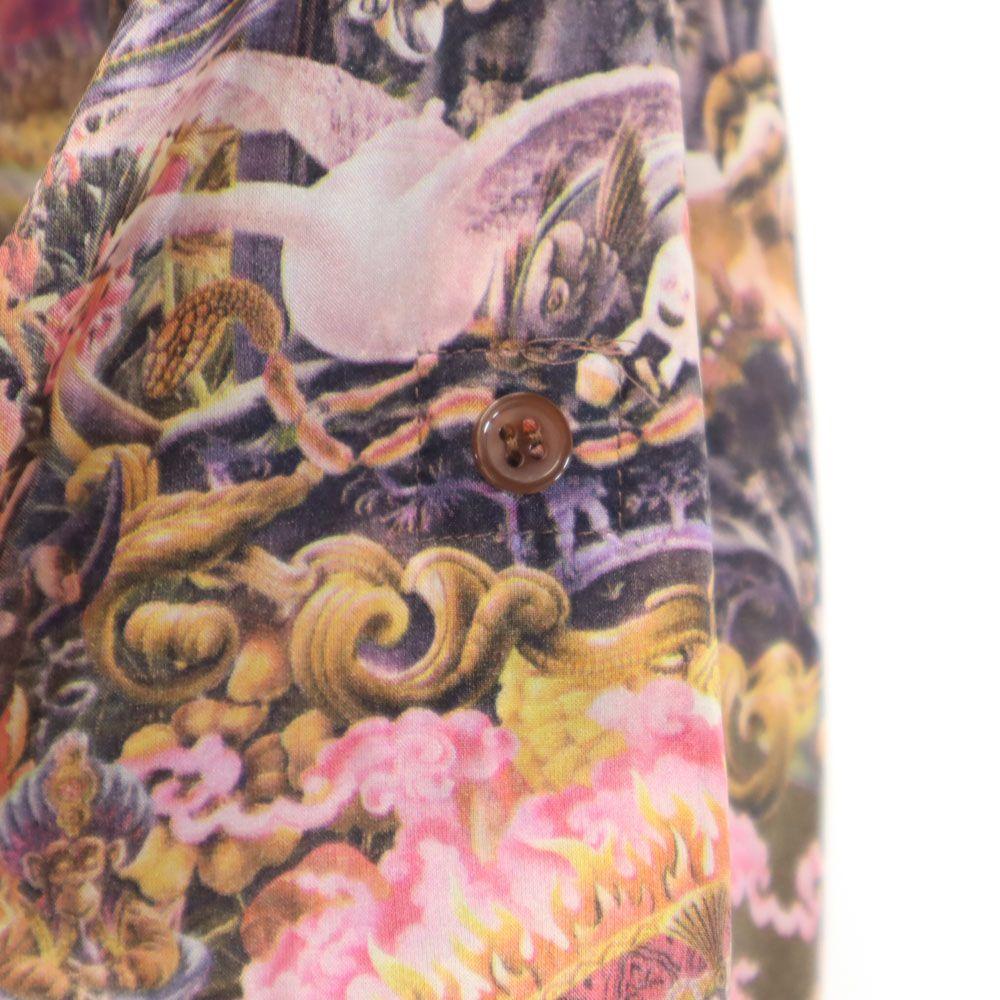 Paul Smith Animal All-over Pattern Short Sleeve Half Button Tunic Women Used