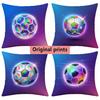 Holographic Soccer Football Throw Pillow Covers Pattern Cushion Cover Suitable For Sofa Bedroom Car Pillow Cover