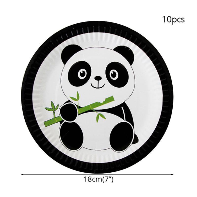 Adorable Panda Animal Party Supplies Tableware Decor For Kids Birthday Celebrations