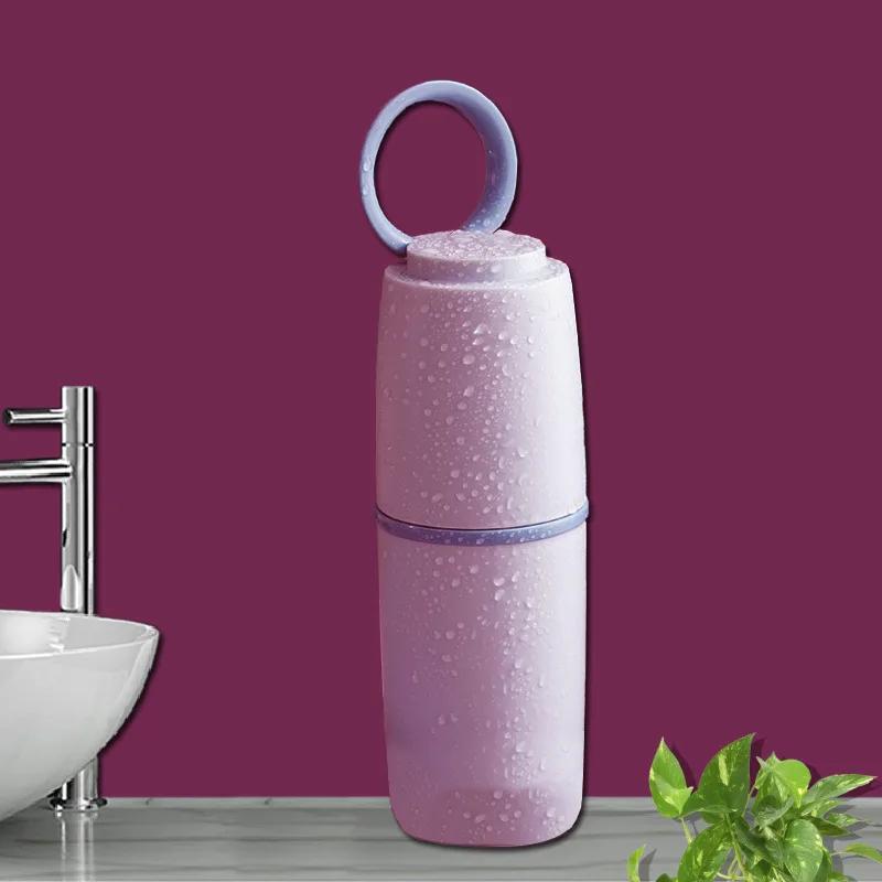 Removable Travel Toothbrush Storage Case | Water-Resistant Divided Sections | Ingenious Storage Cup Toiletry Organizer Caddy