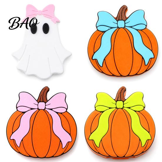 Anti Slip Soda Opener Halloween Theme Bottle Opener, Bow Ghost And Pumpkin Pattern Beer Durable Manual Openers 3D Print Decorative for Kitchen