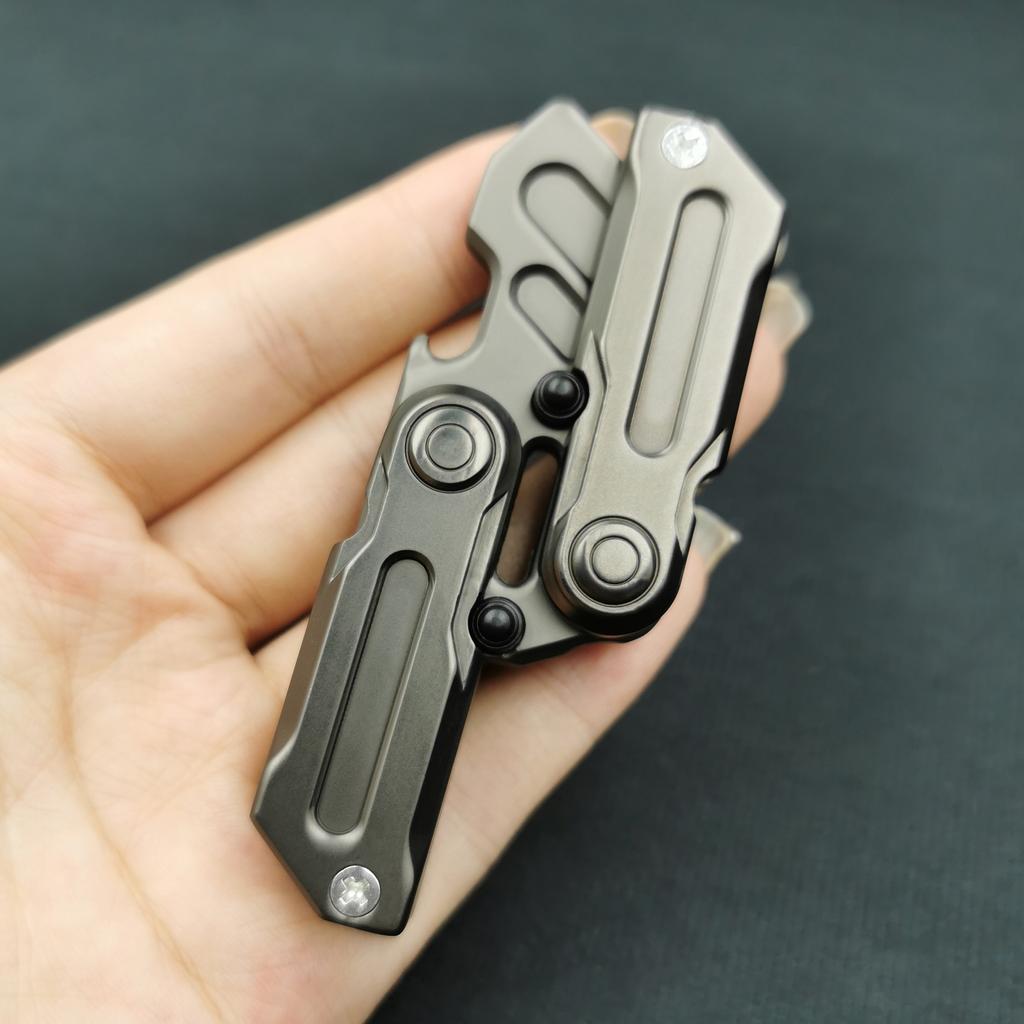 Metall Magnetisk Fidget Mynt EDC Vuxen Multifunktionell Kofot Slider Avstressande Leksak Ångest Stresslindring Gåva