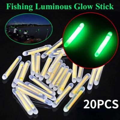20pcs/ Box Mini Fishing Fluorescent Lightstick Fireflies for Fishing Float Fluorescent Lightstick Light Night Float Rod Lights