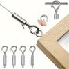 Câbles en Acier Inoxydable Cordelette à Tirer Automatique Réglable DIY pour Pêche Levage Câble Tentes Carrées Accrochage Vêtements Quincaillerie