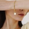 LAYERMOOD Slim Flat Chain BR-gold
