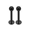 1-16pcs 16G Stainless Steel Lip Rings Studs Medusa Labret Monroe Tragus Helix Cartilage Forward Earrings Piercing Jewelry Black