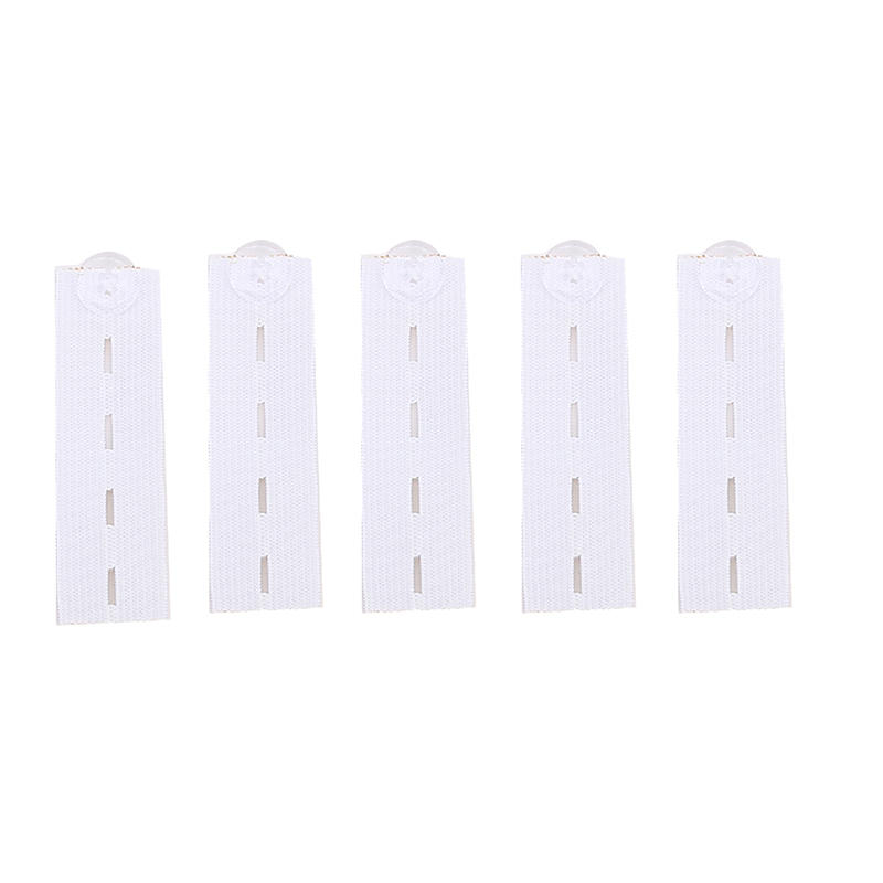 

5Pcs Jeans Waist Extension Buckle Unisex Waistband Button Pant Elastic Extender Button Waist Belt Adjustable Extension Buckle белый