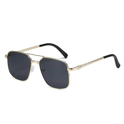 Retro-Sonnenbrille im quadratischen Design, Neutrale einfache quadratische Brille, Sonnenbrille.