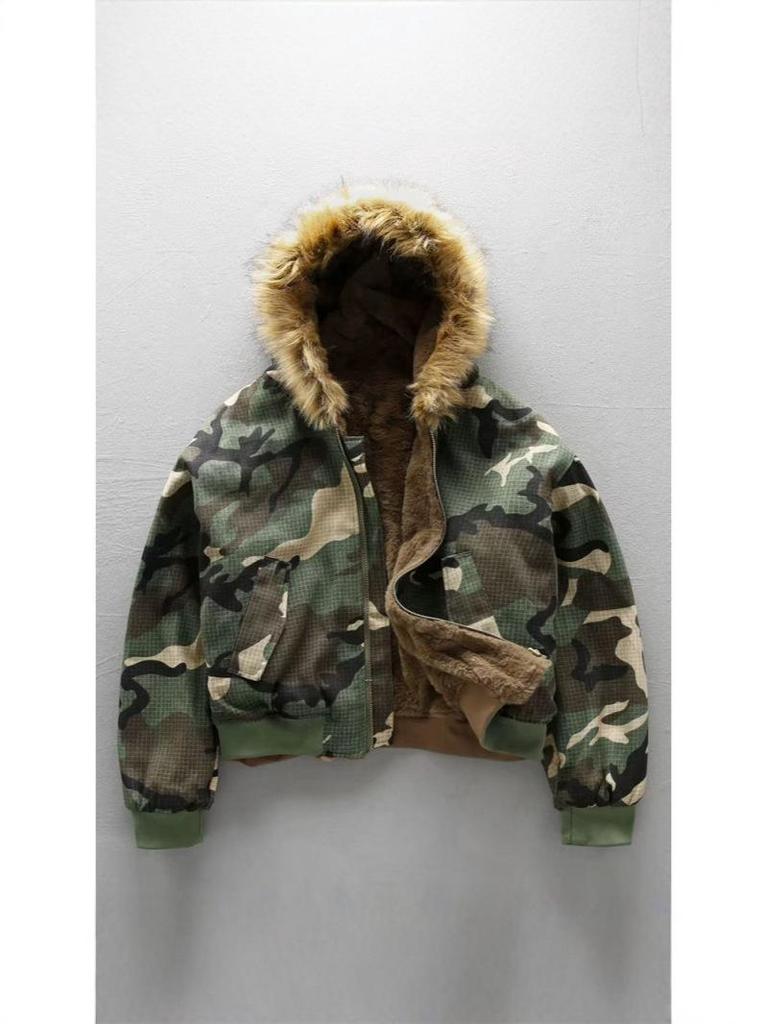 Men's Winter Camouflage Hooded Jacket - Double-Sided, Plus Velvet, Thick and Warm