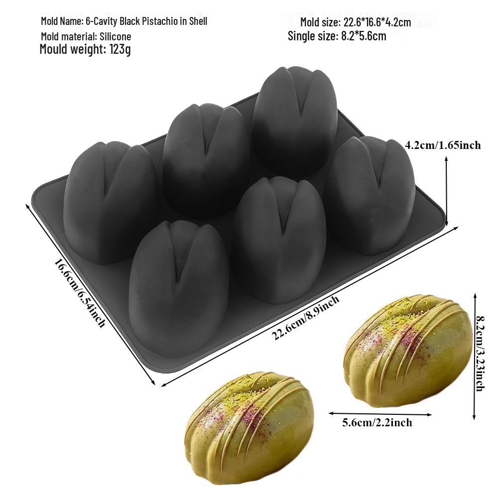 Moldes de Silicone 3D para Bolo de Mousse de Frutas: Pera, Maçã, Abacaxi, Pêssego, Durião, Framboesa.