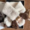 Dog Glasses Puppy Scarf Lamb Winter Cashmere Scarves Classic Wool Shawl  Girl