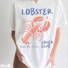 Lobster Lover Club Tshirt Unisex Dolce Vita Tee Old Money Aesthetictinned Fish Shirt Vintage Summer Tshirtcoastal Tshirt