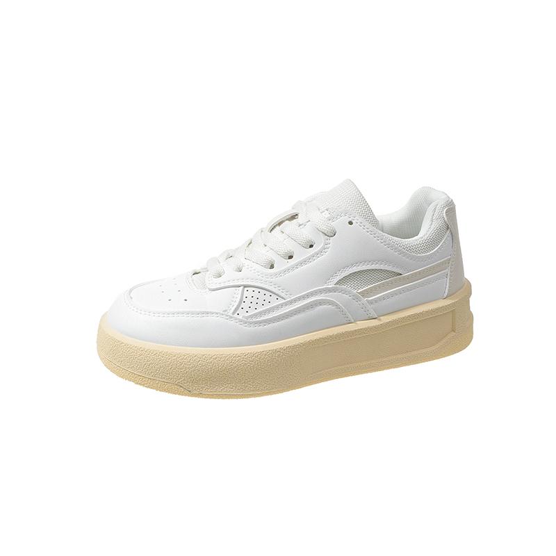 

Женская обувь Весна Новая Толстая подошва Женская спортивная обувь На шнуровке Однотонная Женская уличная повседневная обувь Zapatillas Mujer 40