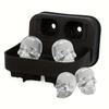 4/6 Grids 3D Skull Ice Cube Tray with Funnel Silicone Flexible Ice Maker Molds Ice Cube Maker Cream Tools