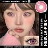 Eyeshare 1 Paar rosa Kontaktlinsen für die Augen natürliche rosa Linie Augenkontakte Schönheit Studenten jährliche Kosmetik
