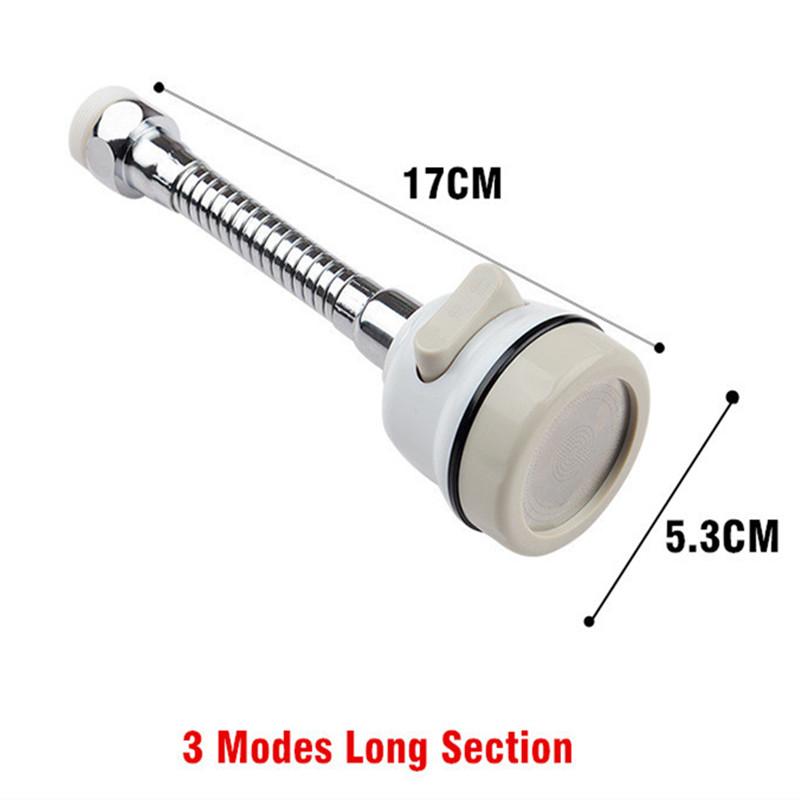 3 Modes Faucet Aerator Moveable Flexible Tap Head Shower Diffuser Rotatable Nozzle Adjustable Booster Faucet Kitchen Accessories