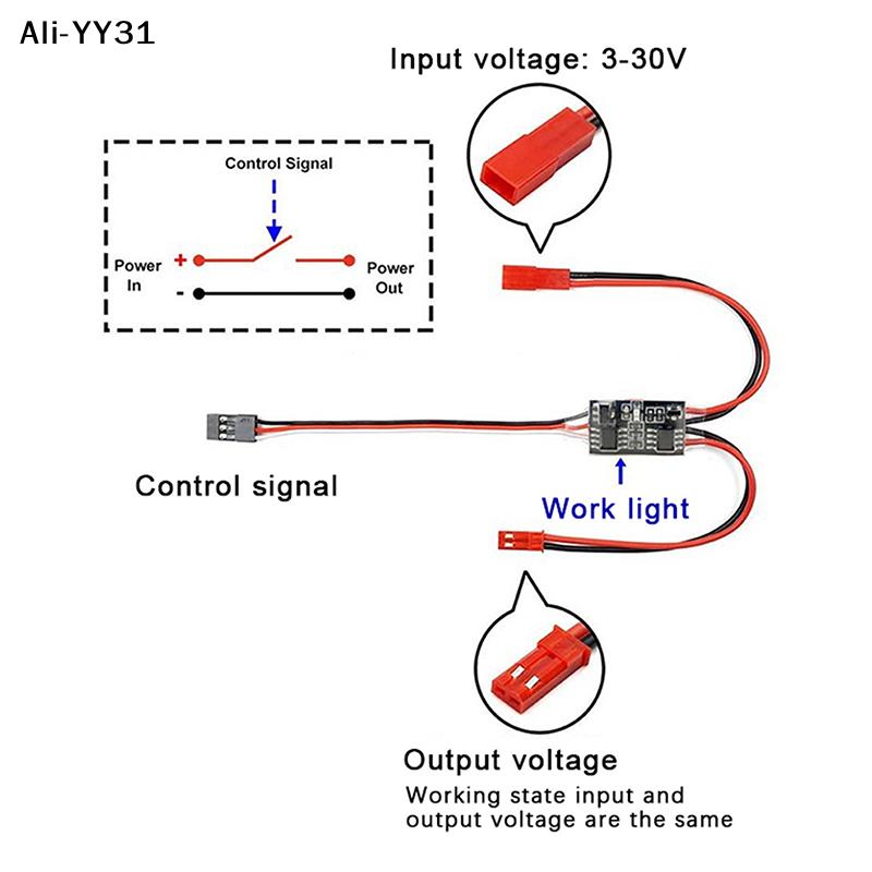 3-30V 2-30A Remote Control Electronic Switch Aerial Model Plant Protection PWM Signal Controller For RC Drone Water Pump
