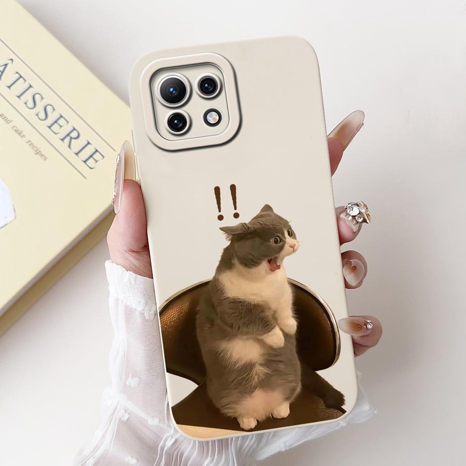 For Xiaomi Mi 11 Lite 5G Case Cute Cartoon Cover Shockproof Soft TPU Phone Case For Xiaomi Mi 11 Lite NE 5G 11Lite Mi11Lite Bags