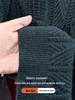 Men's Cable Knit Half-Zip High Neck Sweater - Warm Winter Casual Knitwear