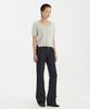 YOUTH Scoop-Neck H/S Knit Cardigan - Light Gray