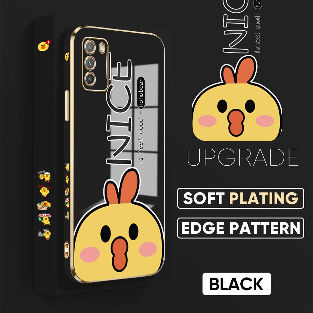 Kolorowe wzory nadruków Kwadratowy wzór krawędzi Obudowa Platerowana obudowa telefonu Luksusowe poszycie Miękkie etui na telefon do Huawei Honor Xiaomi Redmi