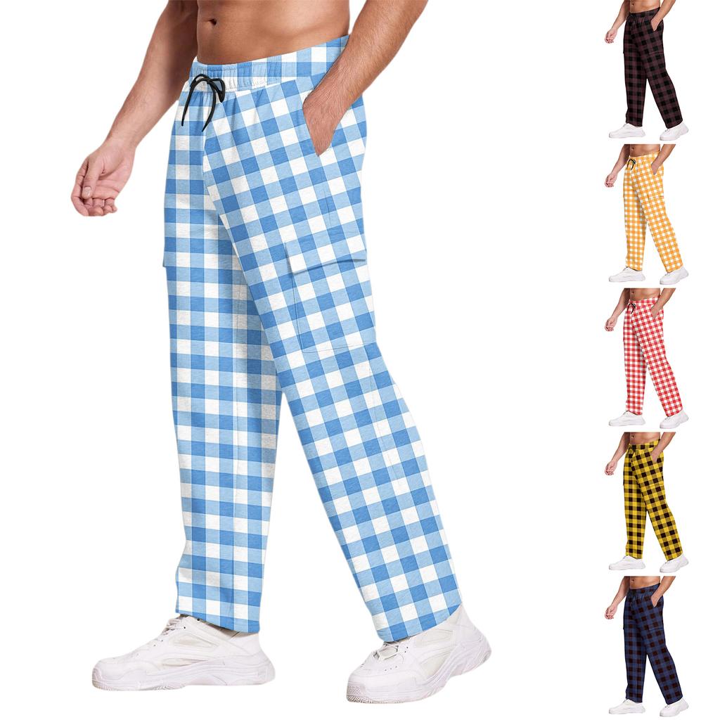 Men's Casual Sports Pants Loose Leggings Long Panel Fitness Running Training Pants